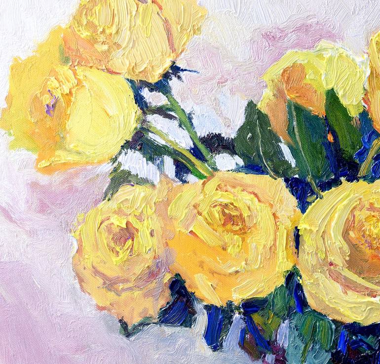 Original Impressionism Floral Painting by Suren Nersisyan