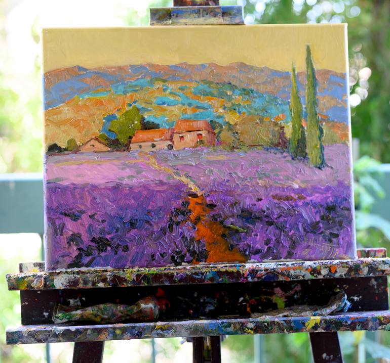 Original Impressionism Floral Painting by Suren Nersisyan