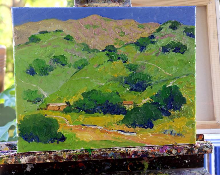 Original Impressionism Landscape Painting by Suren Nersisyan