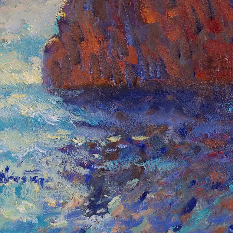 Original Impressionism Seascape Painting by Suren Nersisyan