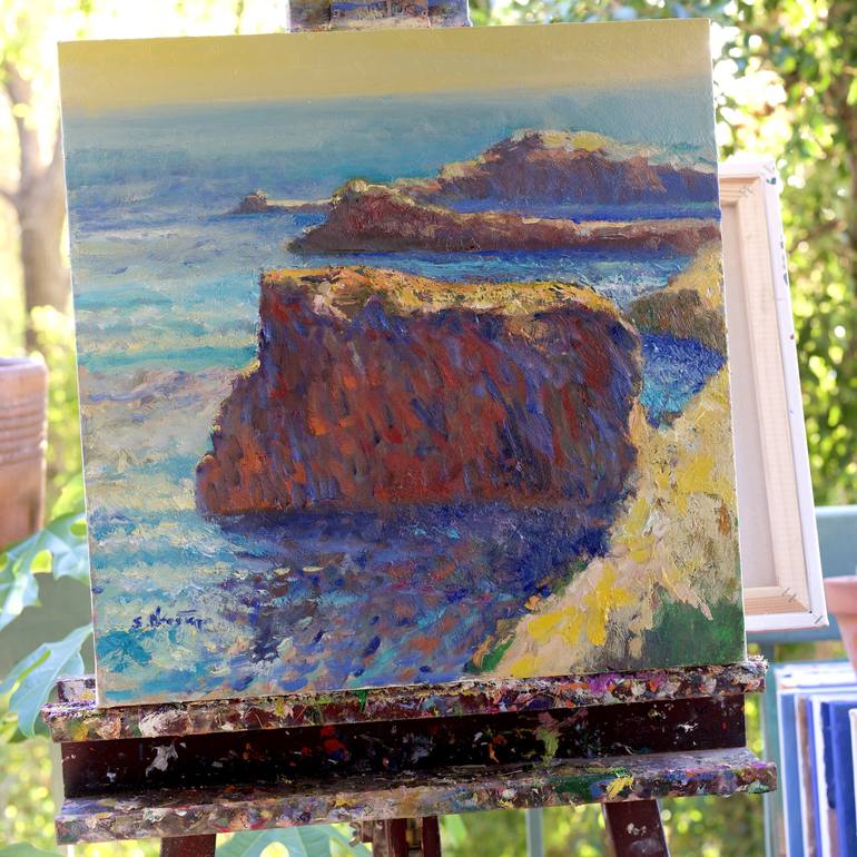 Original Impressionism Seascape Painting by Suren Nersisyan