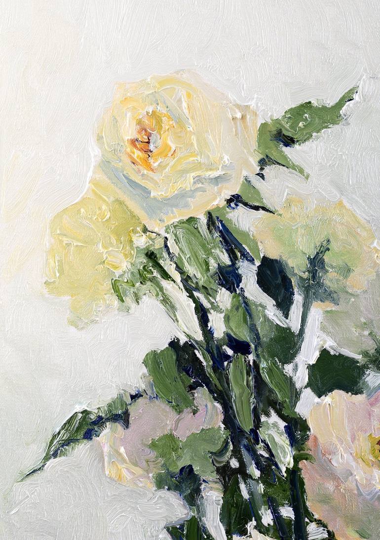 Original Impressionism Floral Painting by Suren Nersisyan