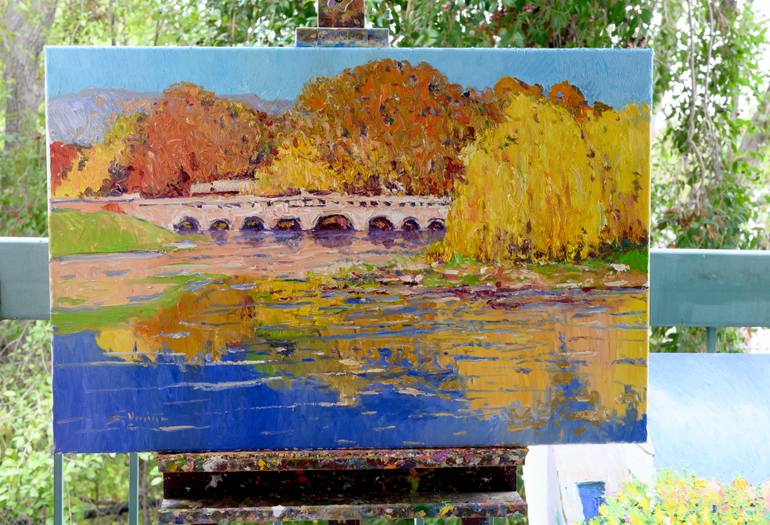 Original Expressionism Landscape Painting by Suren Nersisyan