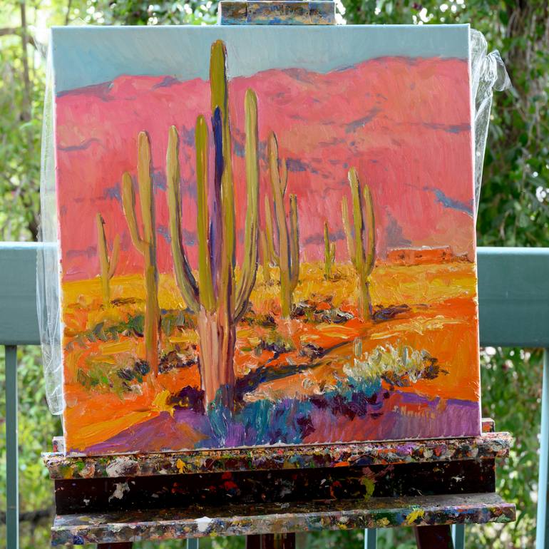 Original Expressionism Landscape Painting by Suren Nersisyan