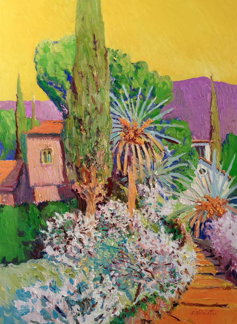 Print of Symbolism Landscape Paintings by Suren Nersisyan