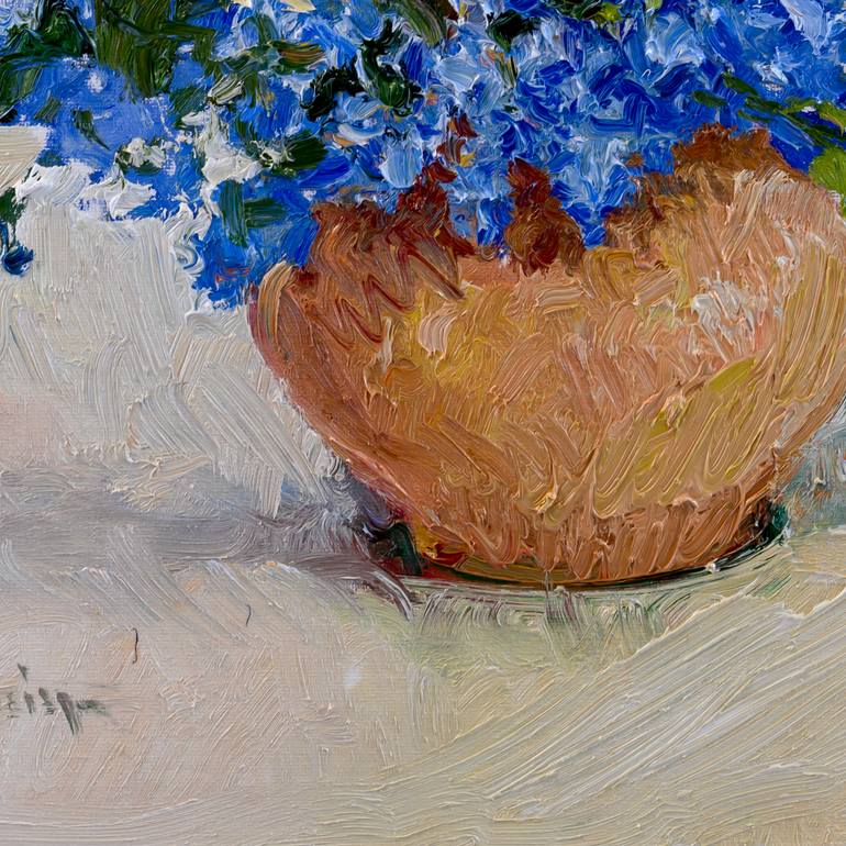 Original Impressionism Floral Painting by Suren Nersisyan