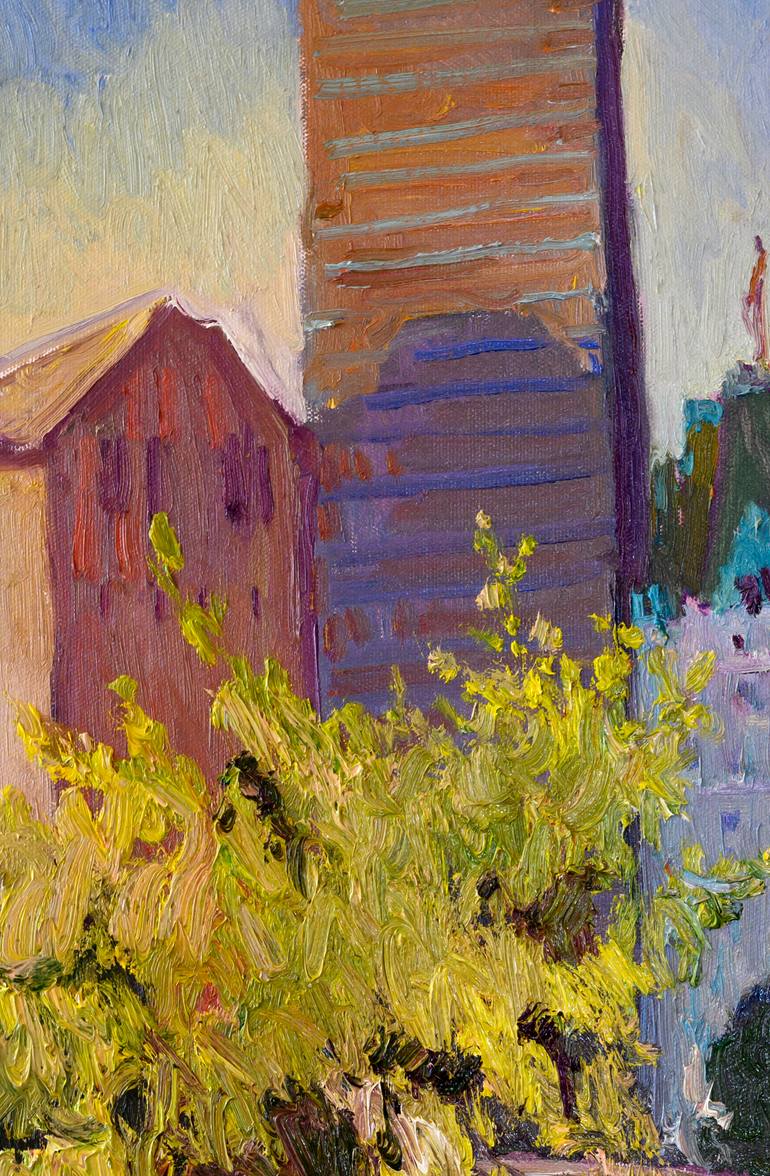 Original Expressionism Cities Painting by Suren Nersisyan