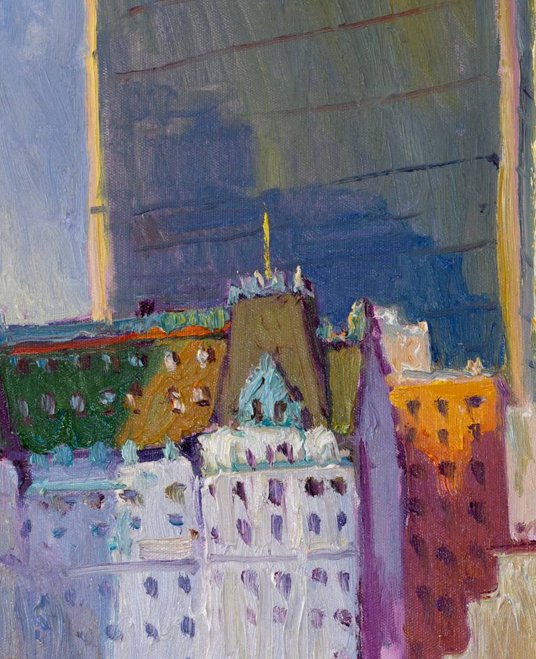 Original Expressionism Cities Painting by Suren Nersisyan