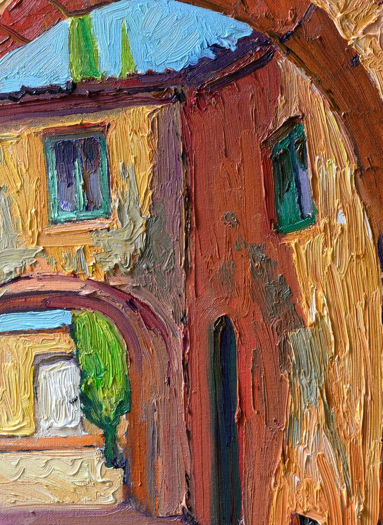 Original Expressionism Cities Painting by Suren Nersisyan