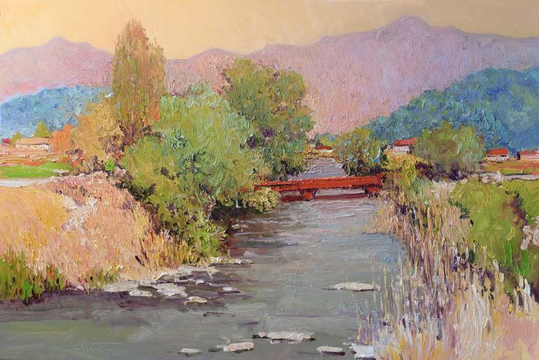 Print of Impressionism Landscape Paintings by Suren Nersisyan