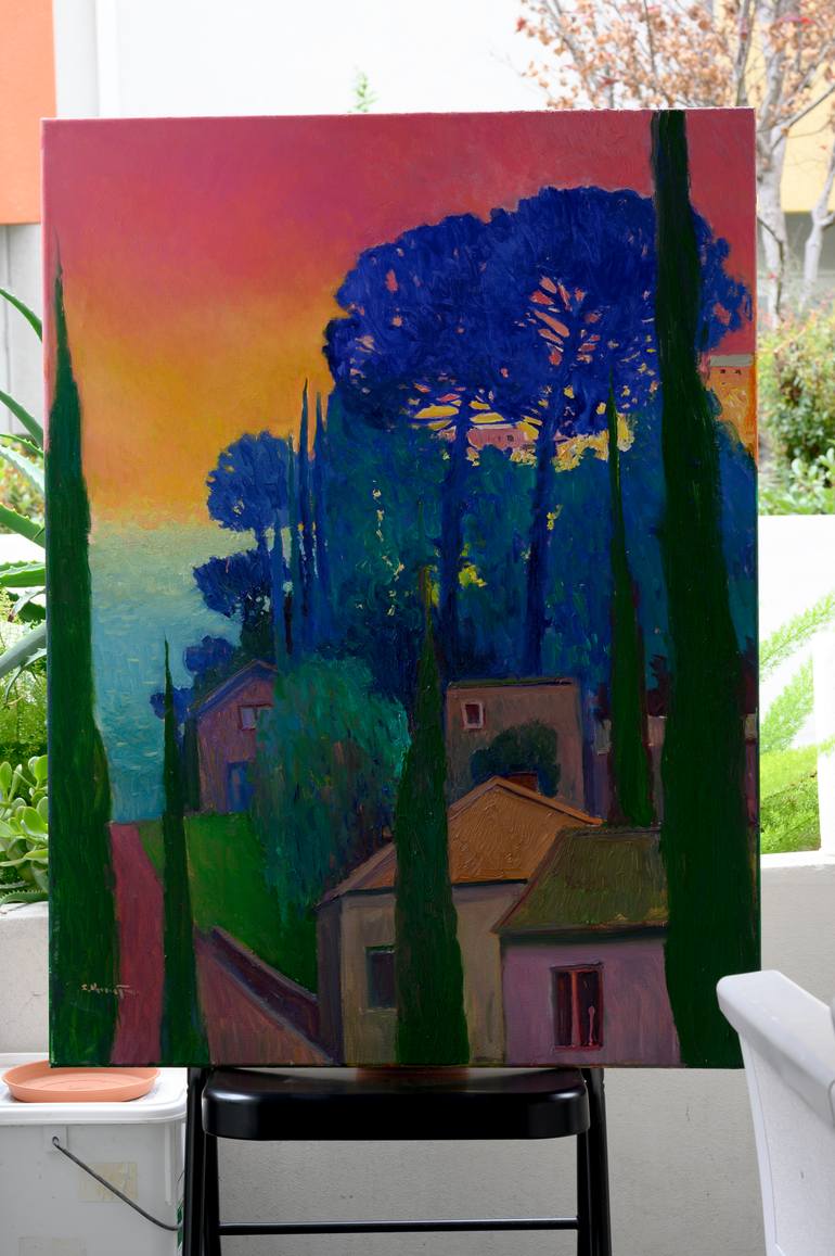 Original Expressionism Landscape Painting by Suren Nersisyan
