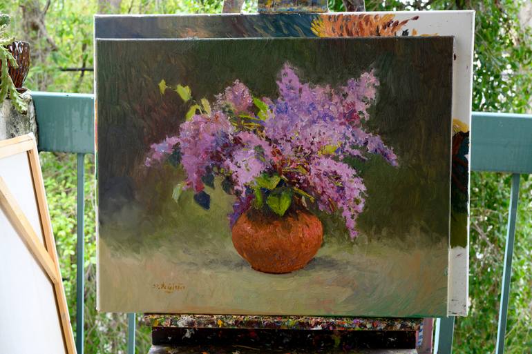 Original Impressionism Still Life Painting by Suren Nersisyan