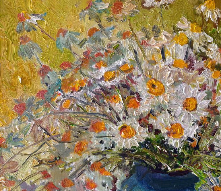 Original Impressionism Floral Painting by Suren Nersisyan
