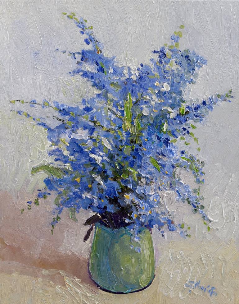Print of Impressionism Floral Paintings by Suren Nersisyan