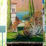the artwork on the easel