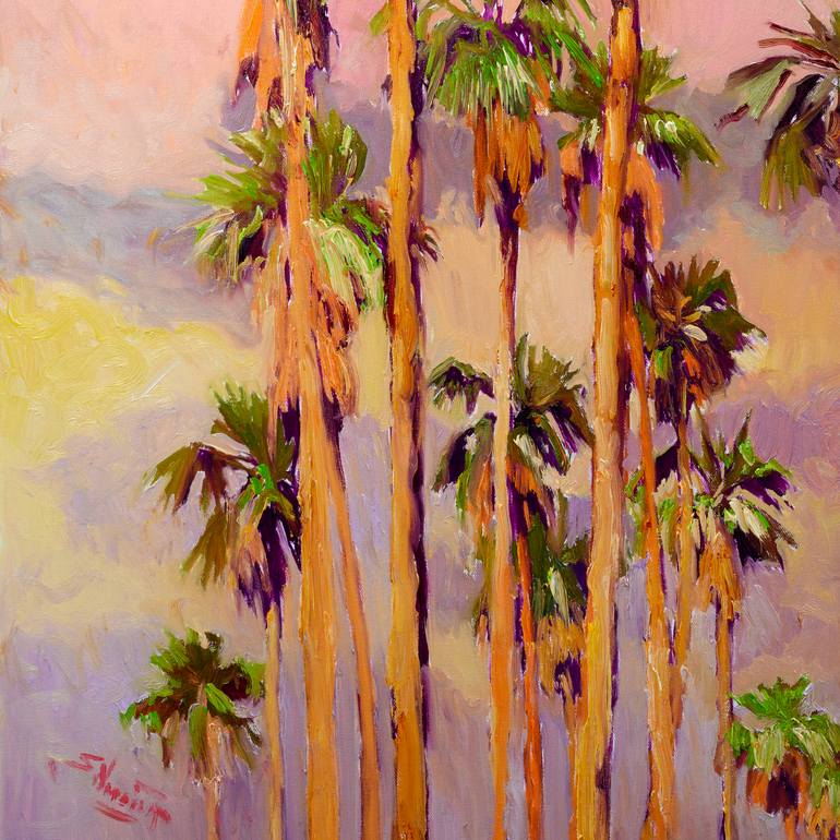 Original Expressionism Beach Painting by Suren Nersisyan