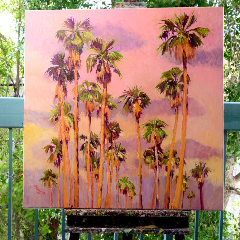 Original Expressionism Beach Painting by Suren Nersisyan