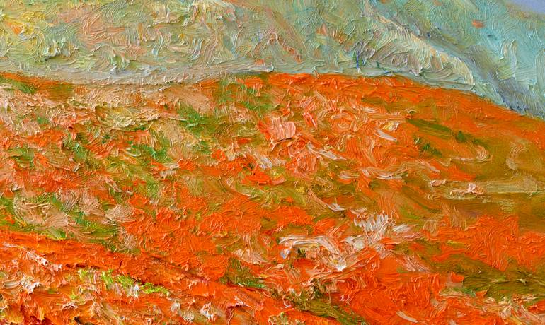 Original Impressionism Floral Painting by Suren Nersisyan