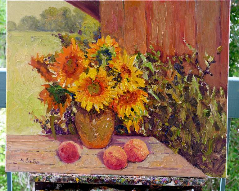 Original Expressionism Still Life Painting by Suren Nersisyan