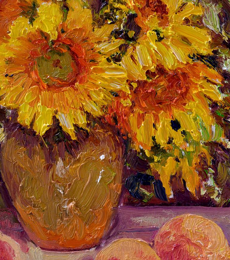Original Expressionism Still Life Painting by Suren Nersisyan