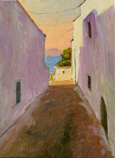 Original Impressionism Beach Painting by Suren Nersisyan