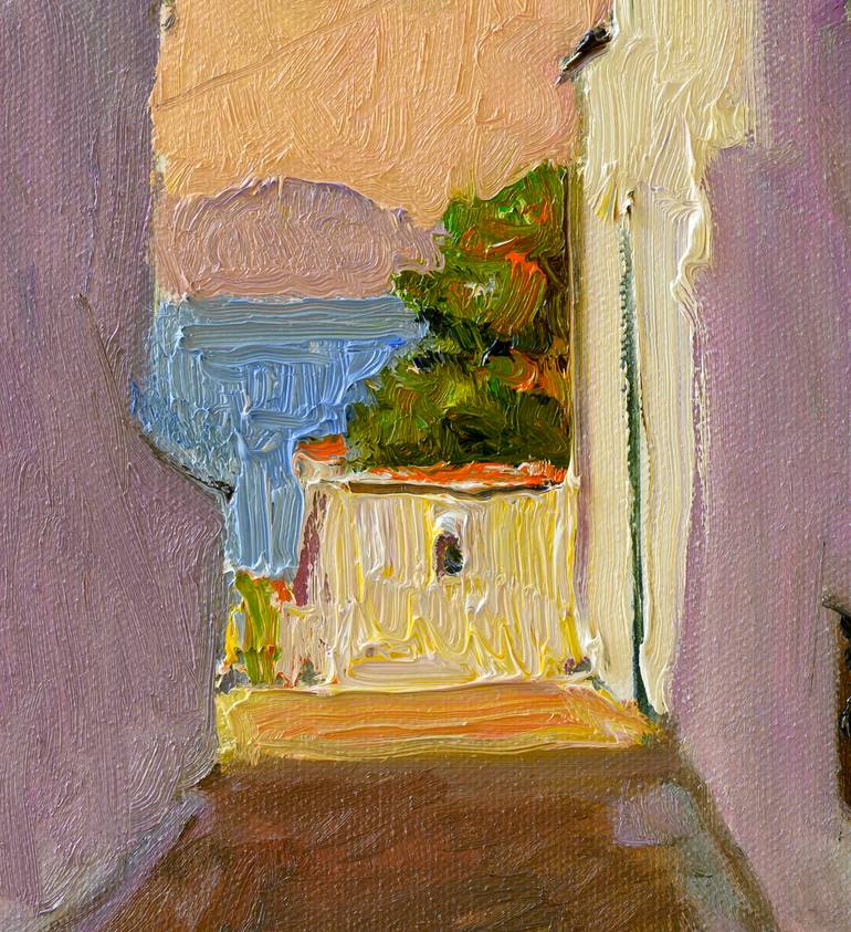 Original Impressionism Beach Painting by Suren Nersisyan