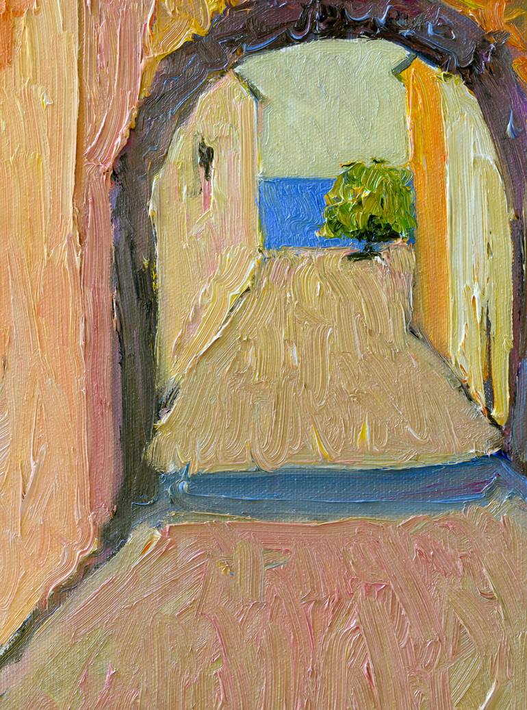 Original Expressionism Cities Painting by Suren Nersisyan