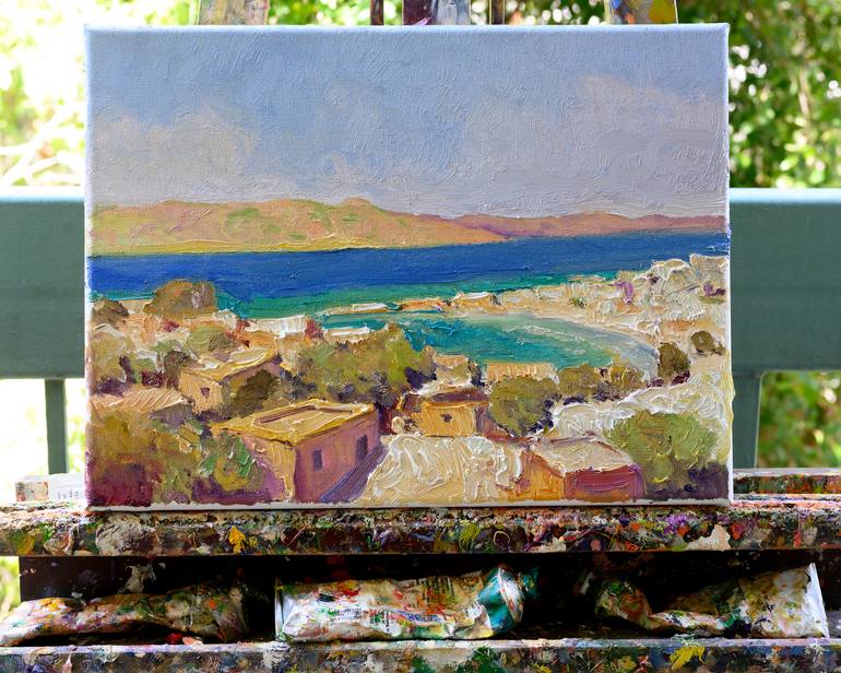 Original Expressionism Beach Painting by Suren Nersisyan