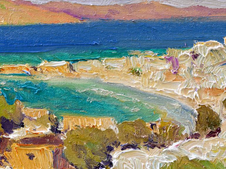 Original Expressionism Beach Painting by Suren Nersisyan