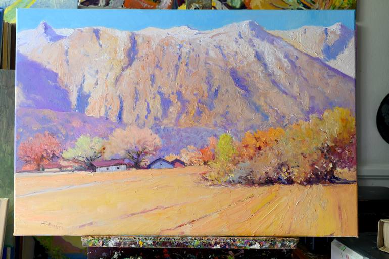 Original Impressionism Landscape Painting by Suren Nersisyan