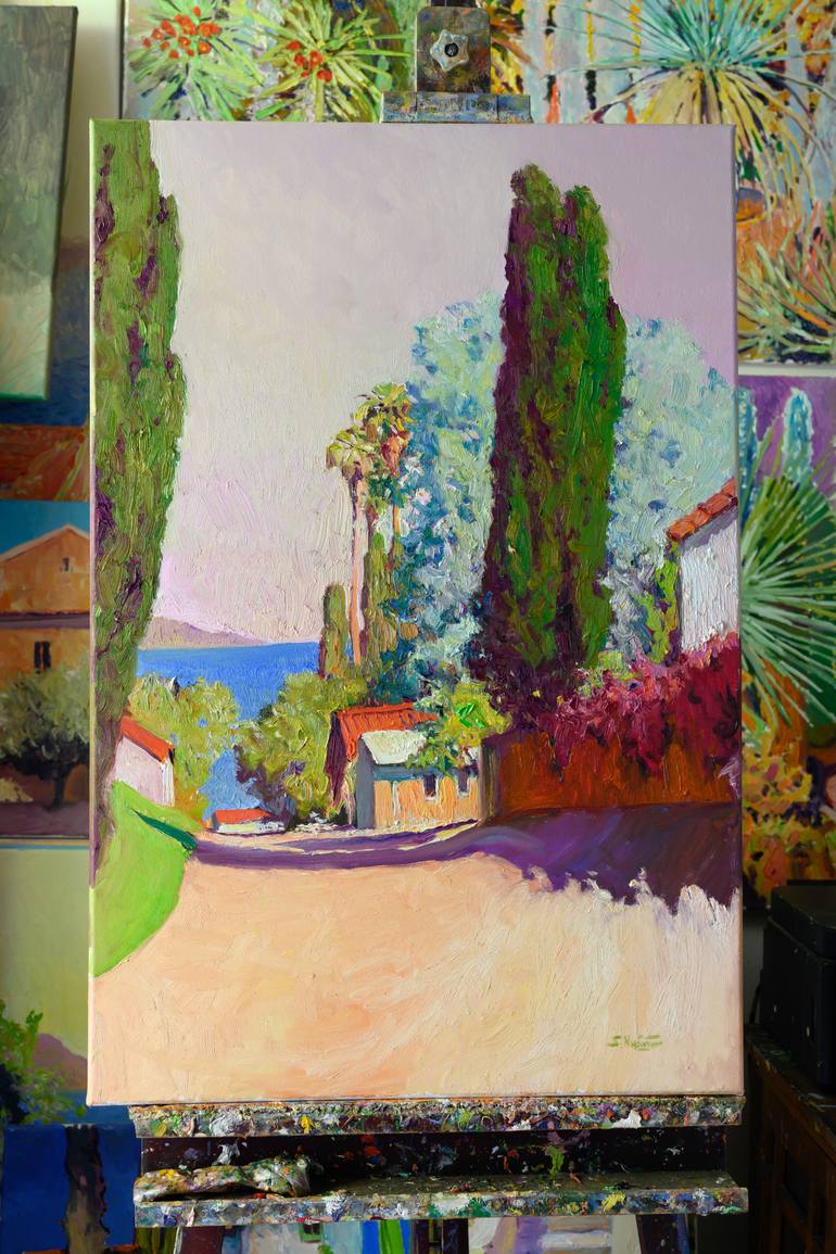 Original Impressionism Landscape Painting by Suren Nersisyan
