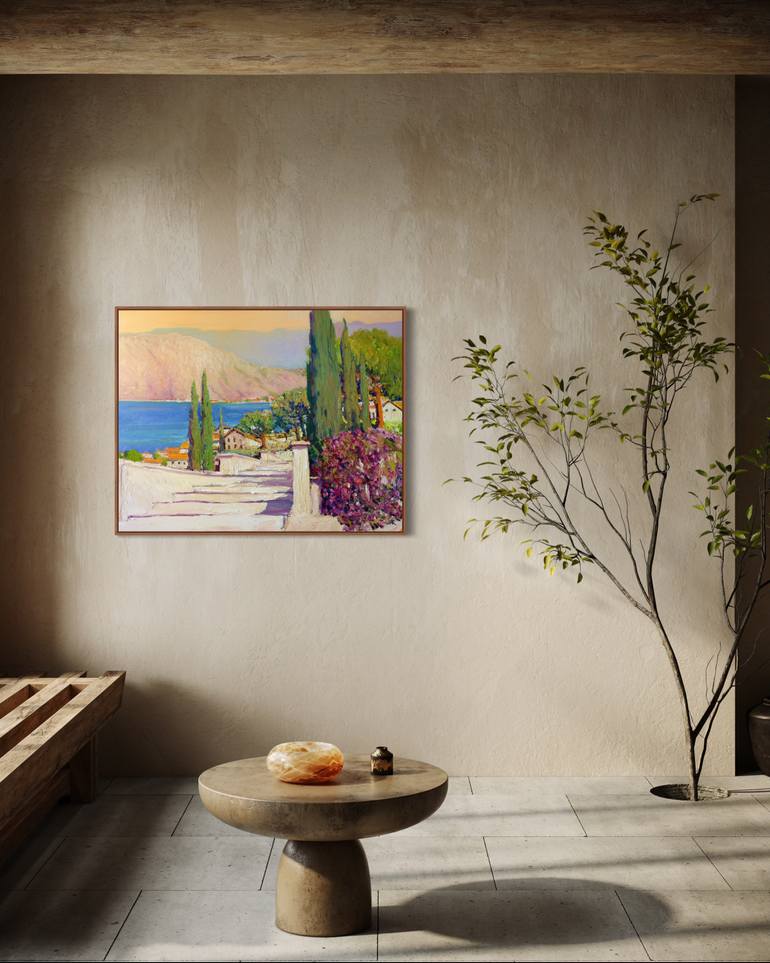 Original Abstract Expressionism Landscape Painting by Suren Nersisyan
