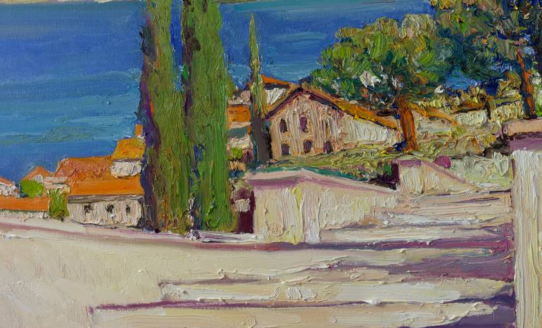 Original Abstract Expressionism Landscape Painting by Suren Nersisyan
