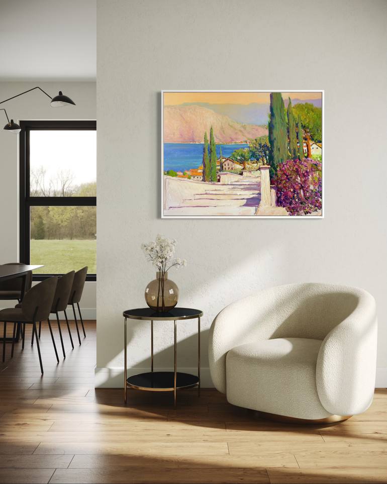 Original Abstract Expressionism Landscape Painting by Suren Nersisyan
