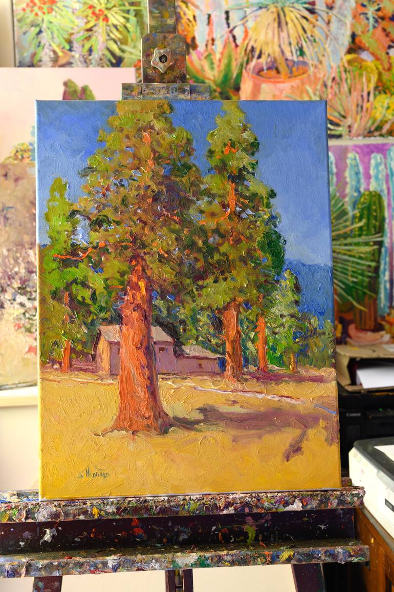 Original Expressionism Landscape Painting by Suren Nersisyan
