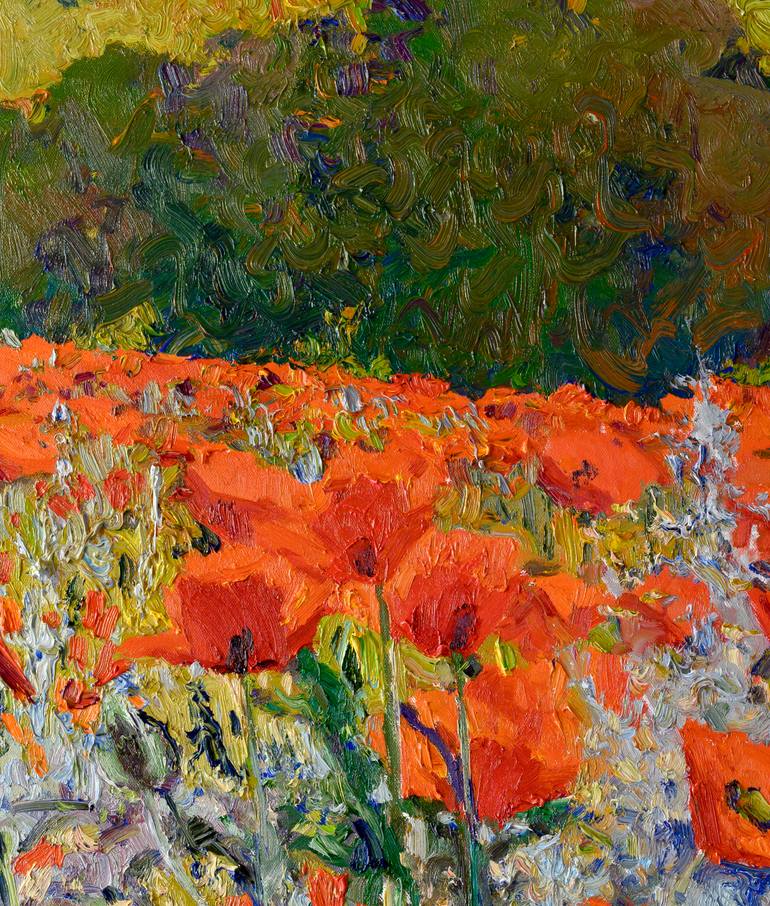 Original Expressionism Floral Painting by Suren Nersisyan