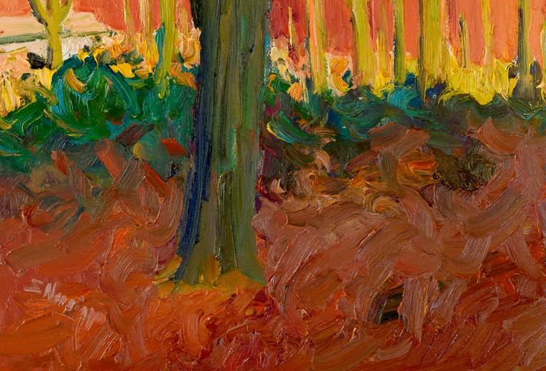 Original Impressionism Beach Painting by Suren Nersisyan