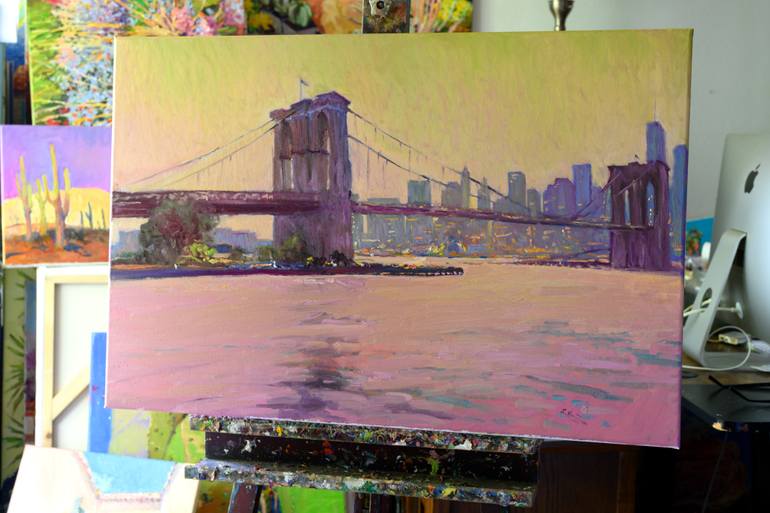 Original Expressionism Cities Painting by Suren Nersisyan