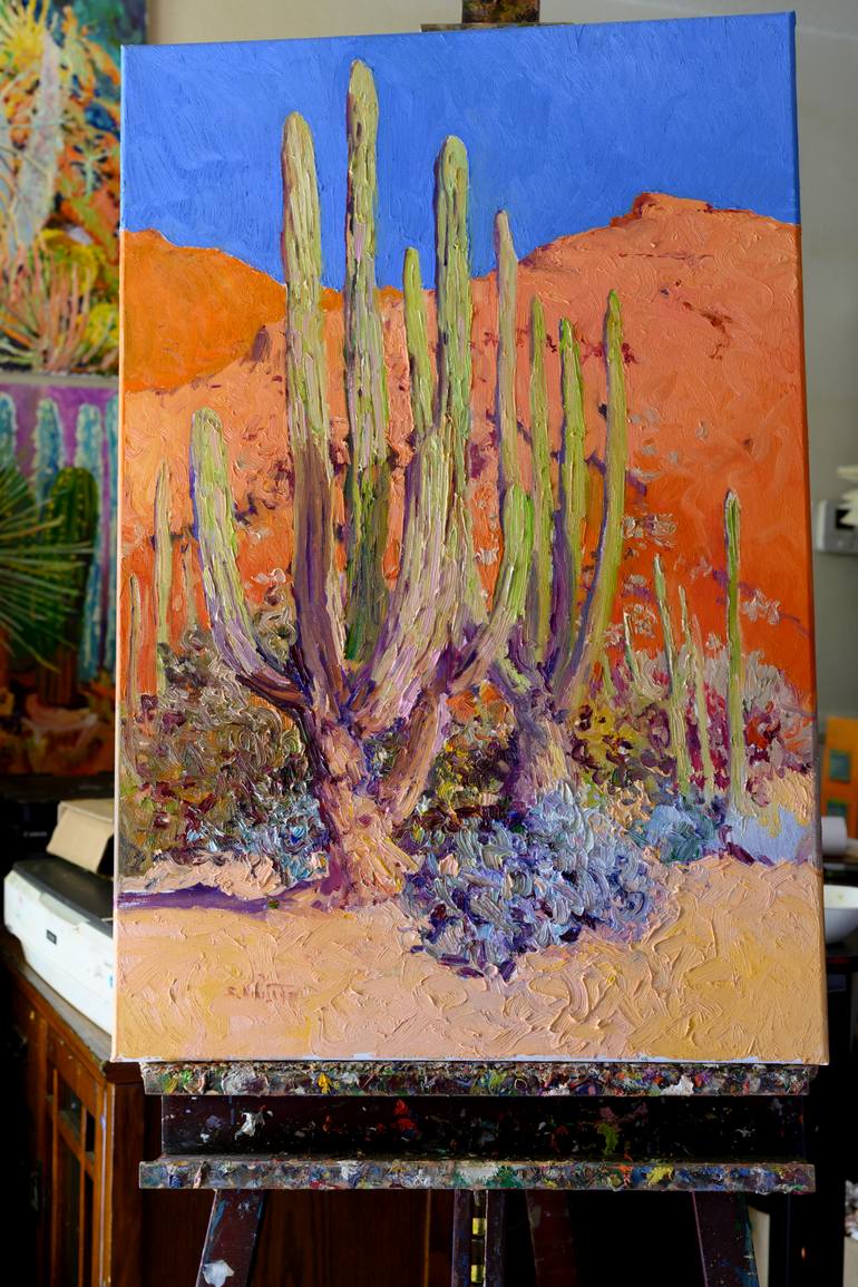 Original Expressionism Landscape Painting by Suren Nersisyan