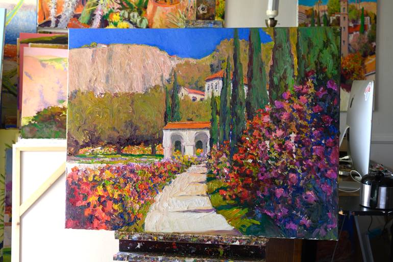 Original Symbolism Landscape Painting by Suren Nersisyan