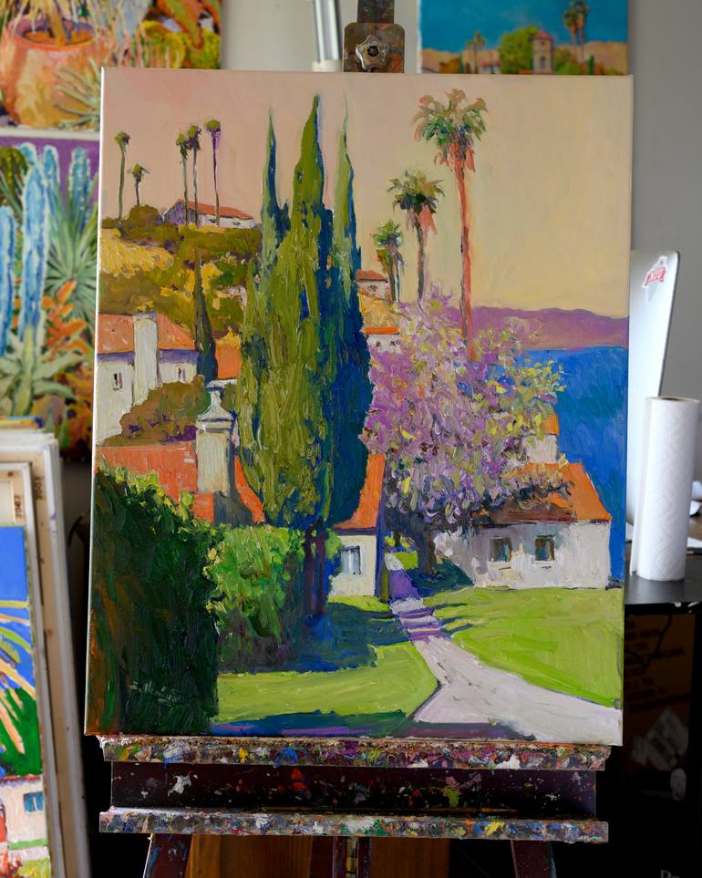 Original Symbolism Landscape Painting by Suren Nersisyan