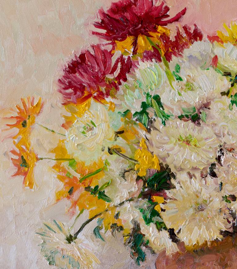 Original Impressionism Floral Painting by Suren Nersisyan