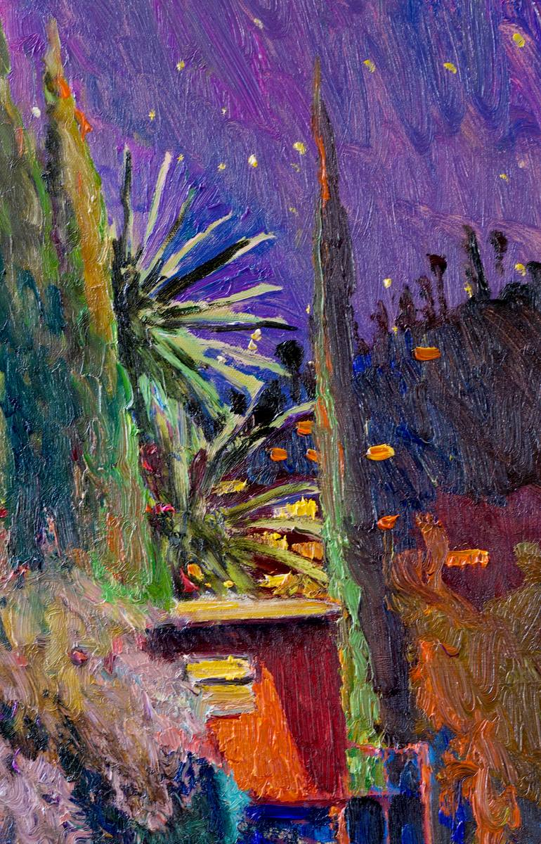 Original Fauvism Landscape Painting by Suren Nersisyan