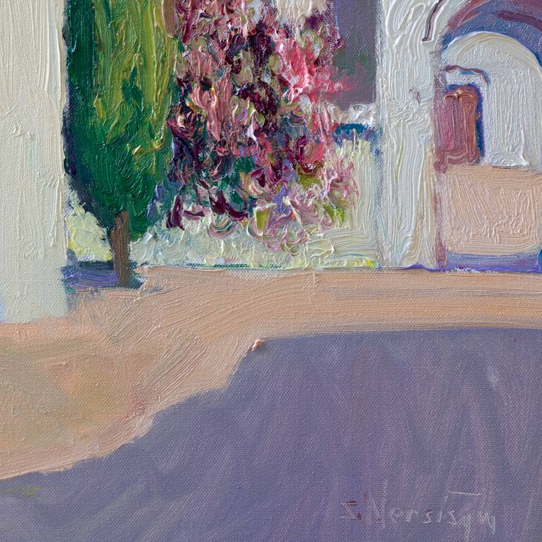 Original Impressionism Architecture Painting by Suren Nersisyan