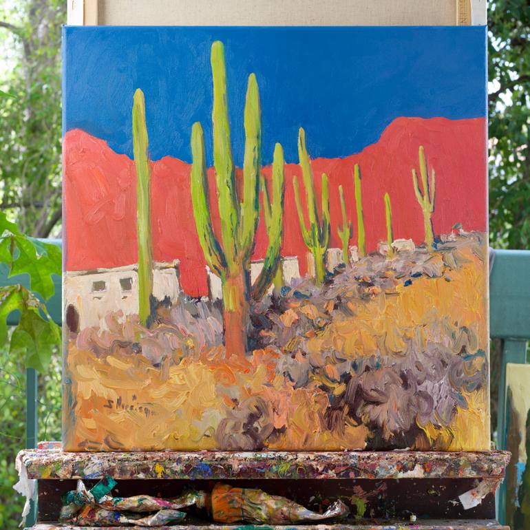 Original Fauvism Landscape Painting by Suren Nersisyan