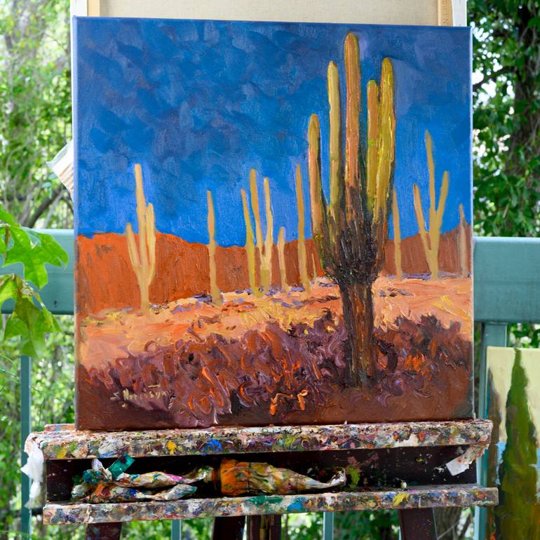 Original Fauvism Landscape Painting by Suren Nersisyan