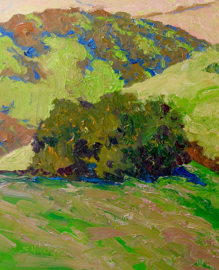 Original Impressionism Landscape Painting by Suren Nersisyan