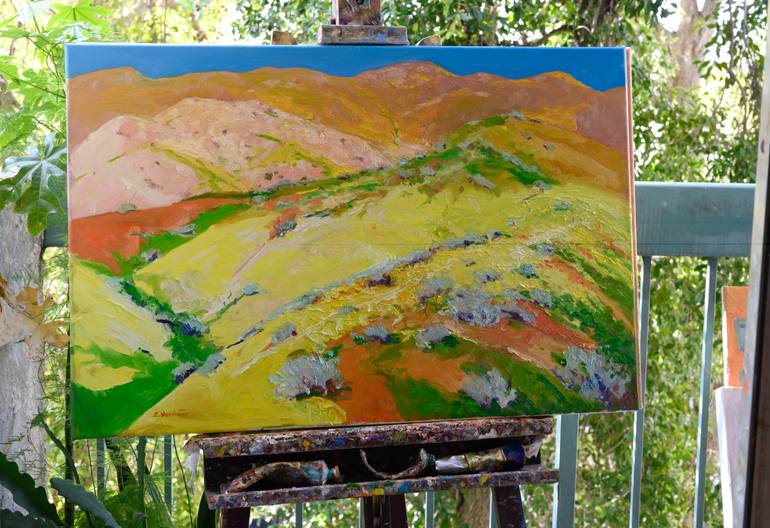Original Expressionism Landscape Painting by Suren Nersisyan