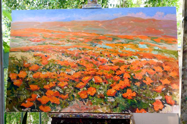 Original Impressionism Landscape Painting by Suren Nersisyan