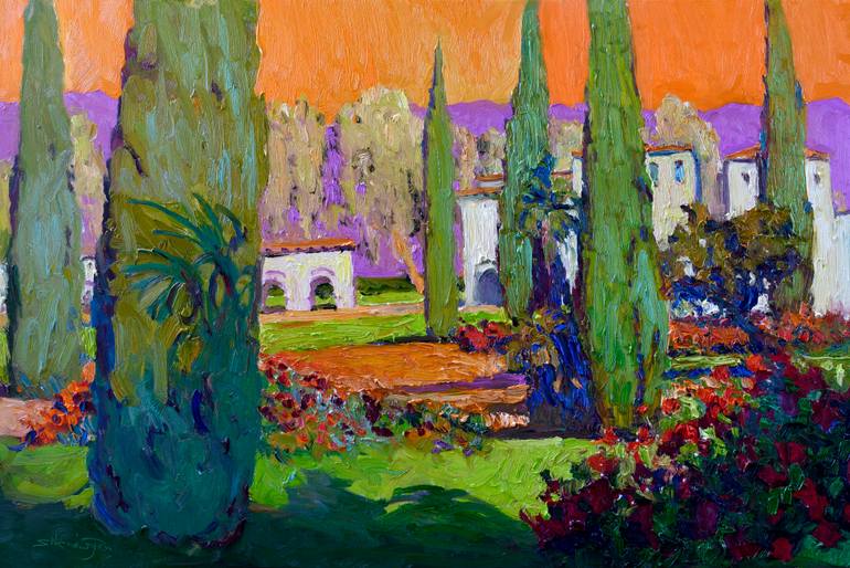 Print of Impressionism Landscape Painting by Suren Nersisyan